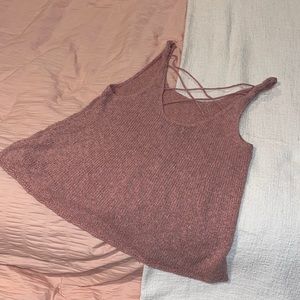 ✨PINK CROTCHET FLOWY TOP✨